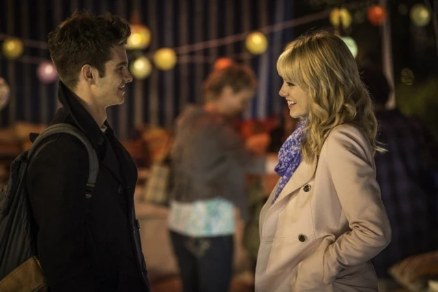 Peter (Andrew Garfield) and Gwen (Emma Stone) in 'The Amazing Spider-Man 2'