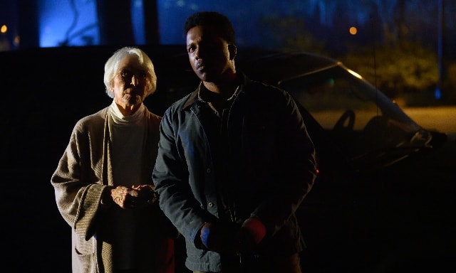 Leslie Odom Jr. and Ellen Burstyn in The Exorcist: Believer. (Universal Pictures)