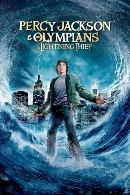 Logan Lerman as Percy in Percy Jackson & the Olympians: The Lightning Thief movie