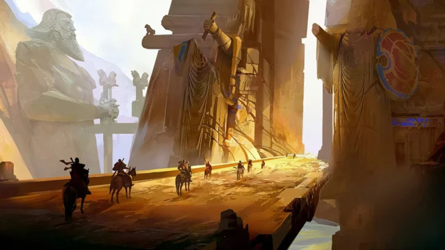 Concept art from 'Prince of Persia: The Lost Crown' Ubisoft