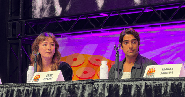 Natasha Liu Bordizzo and Eman Esfandi