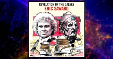 Doctor Who: revelation of the Daleks by Eric Saward Target Books Banner