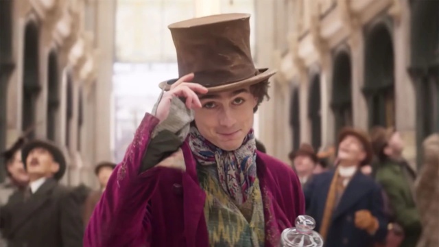 Timothée Chalamet as Willy Wonka
