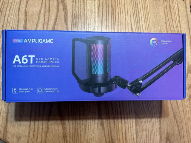 Fifine Ampligame A6T Microphone for streaming, gaming, and podcasts