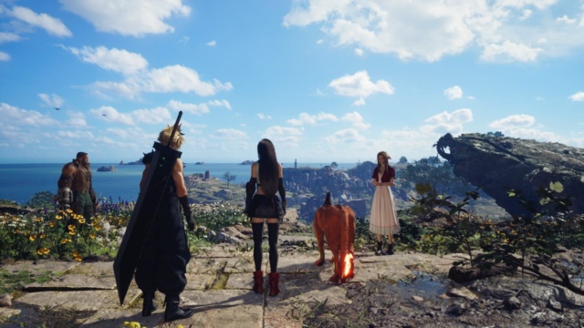 Cloud Strife and Co. in Final Fantasy VII: Rebirth