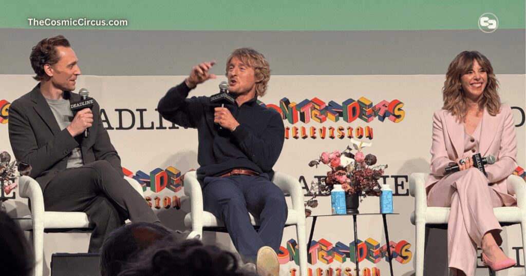 Tom Hiddleston, Owen Wilson, and Sophia Di Martino at Deadline Contenders Television 2024