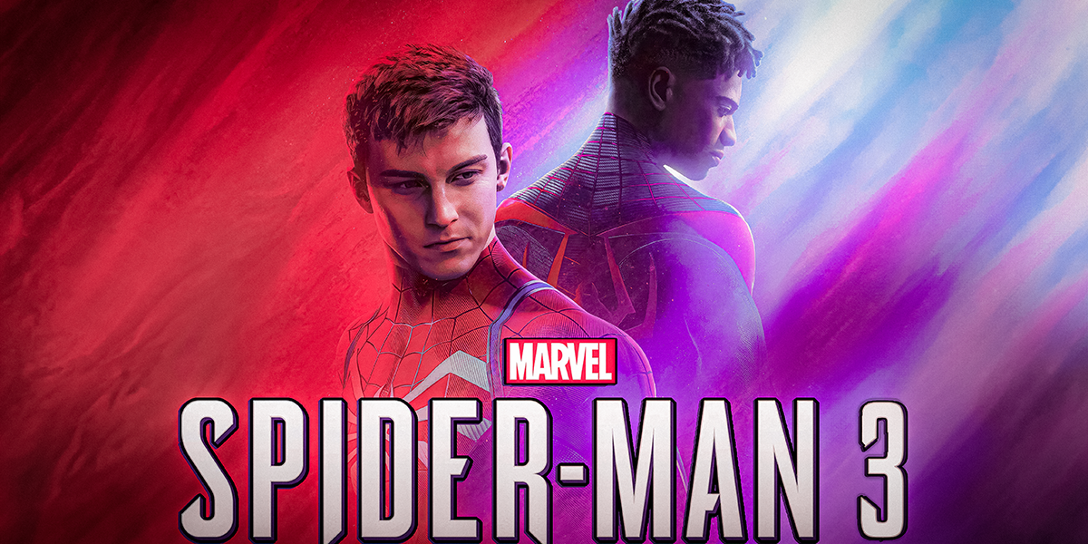 Spider-Man 3 Game banner insomniac games Peter Parker Miles Morales