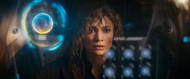 Jennifer Lopez as Atlas Shepherd in Atlas.
