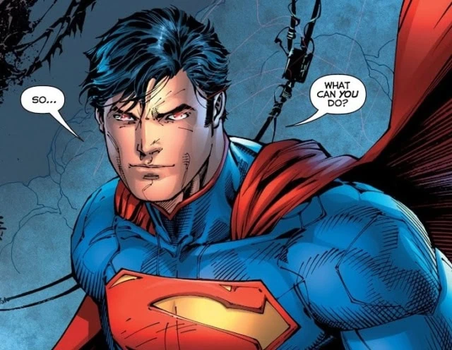 Superman suit collar comics
