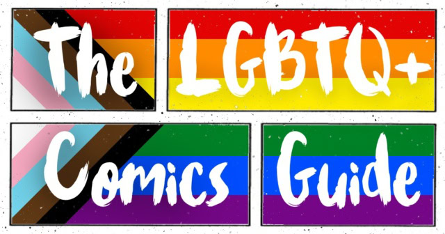 lgbtq+ comics guide Pride Month banner
