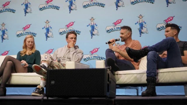 Charlie Cox, Jon Bernthal, Deborah Ann Woll, and Wilson Bethel at GalaxyCon Raleigh 2024