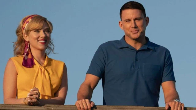 Kelly (Scarlett Johansson) and Cole (Channing Tatum) in Fly Me to the Moon