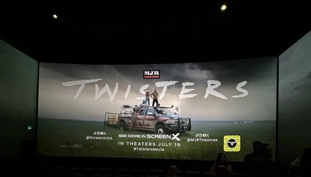 ScreenX experience for Twisters