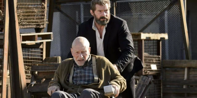 Hugh Jackman and Sir Patrick Stewart in 'Logan'