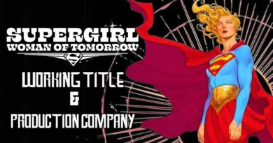 Supergirl Woman of tomorrow working title and Production Company Banner