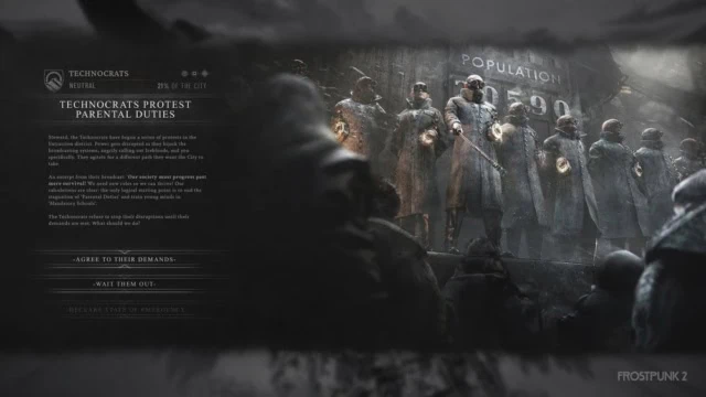 Example of an important event in Frostpunk 2