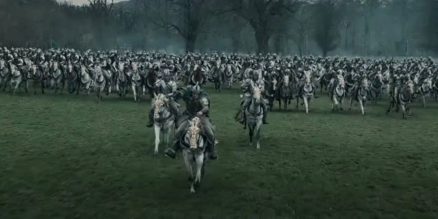 The Elves charging Into battle