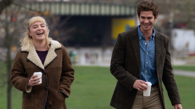 Florence Pugh and Andrew Garfield in We Live in Time.