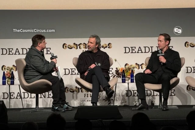 Moderator with Denis Villeneuve and Jon Spaihts at Deadline Contenders Television 2024 for Dune Part Two