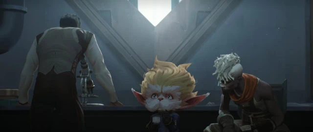 characters Jayce, Heimerdinger & Ekko in 'Arcane'