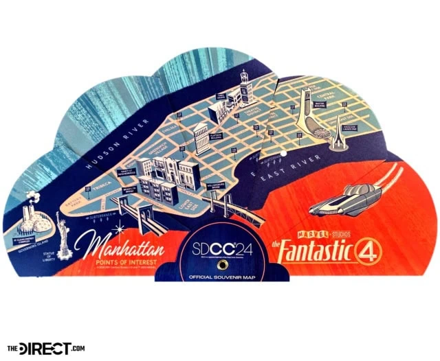 Fantastic Four Manhattan Map SDCC