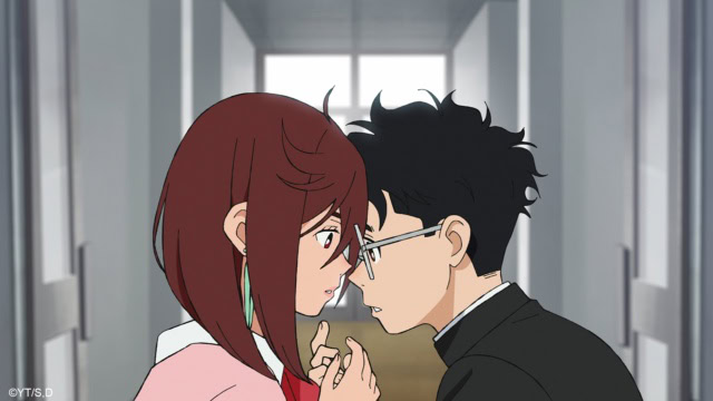Momo Ayase and Okarun in DanDaDan