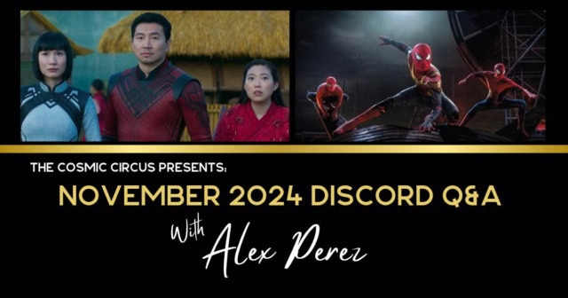December Discord q&a with Alex Perez, Marvel Studios Shang-CHi, Spider-Man