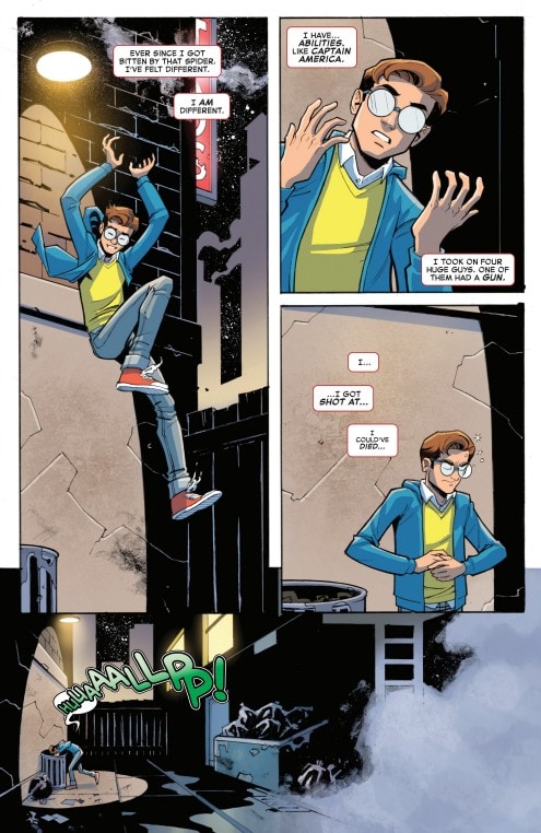 Fragment from Your Friendly Neighborhood Spider-Man comic book