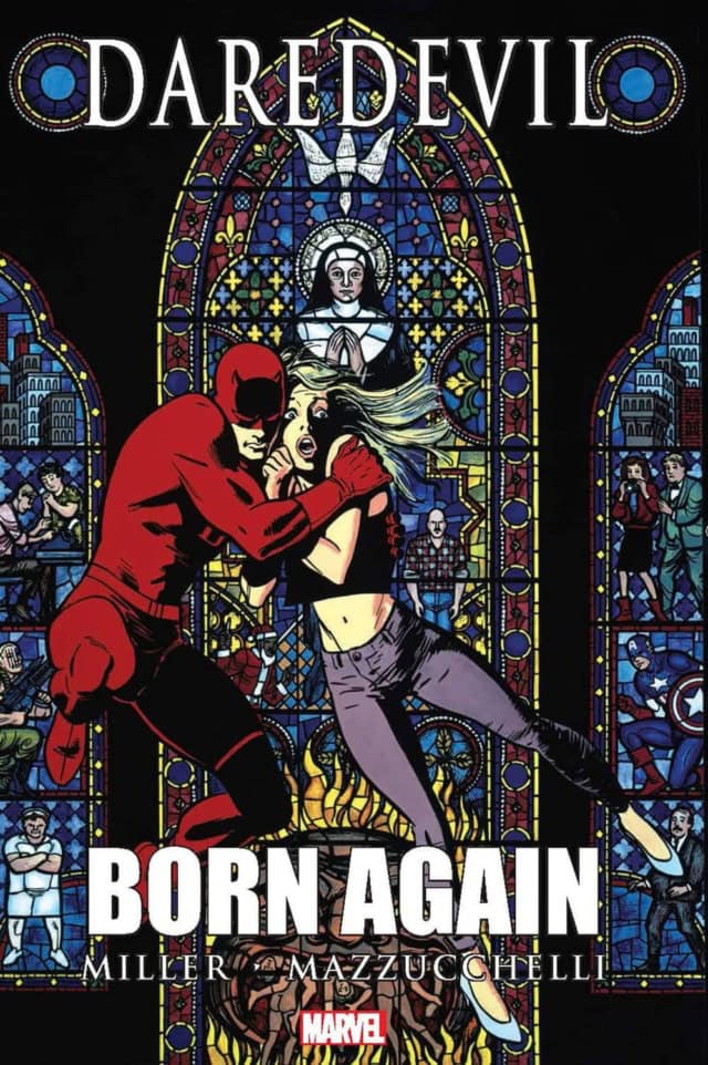 The Cover of Frank Miller's Daredevil: Born Again (Marvel Comics)