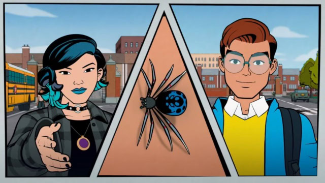 Nico Minoru and Peter Parker in 'Your Friendly Neighborhood Spider-Man' series