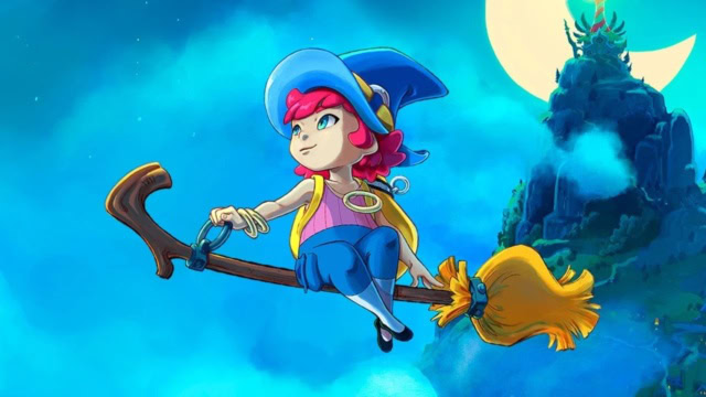 Promotional graphic for 'Mika and the Witch's Mountain' game