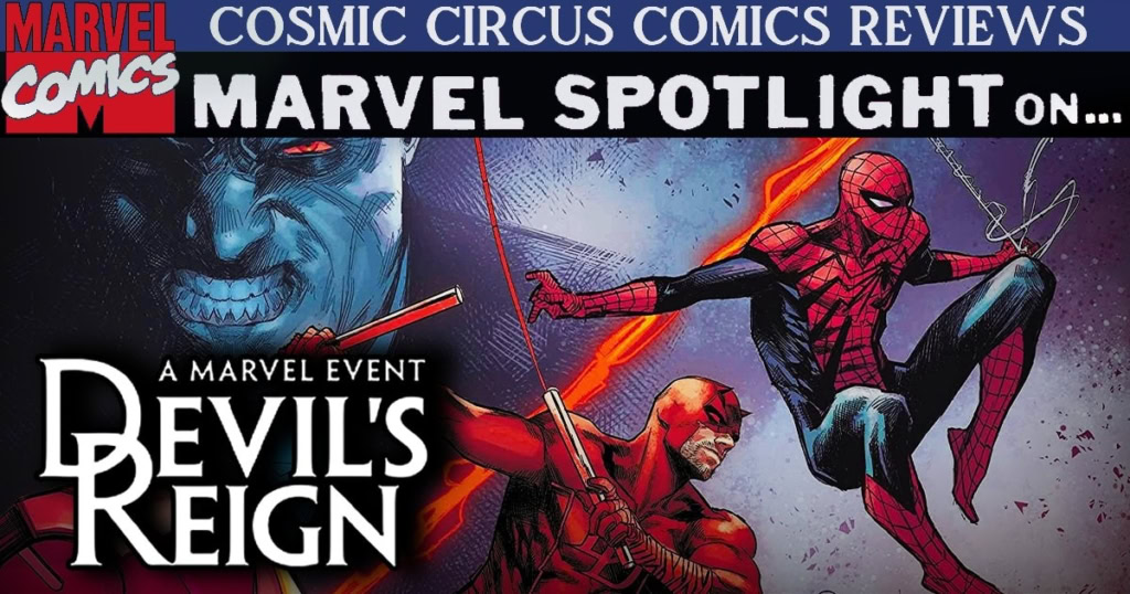 Devil's Reign comics review banner Daredevil and Spider-Man