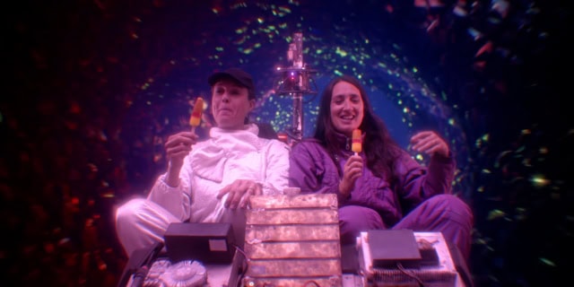 Ruth (Ruth Syratt) and Megan (Megan Stevenson) in Time Travel is Dangerous! 