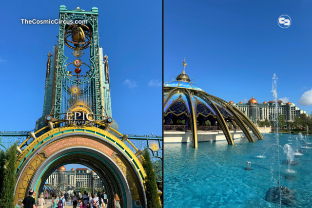 Epic Universe entrance and Celestial Park