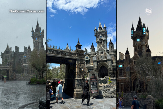 Dark Universe at different times of day
