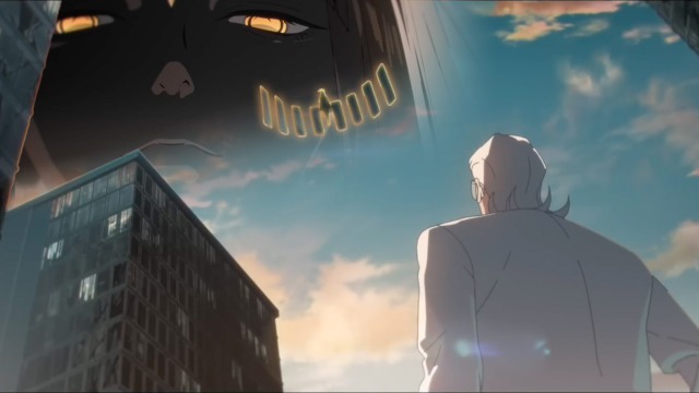 X faces off against a mystery opponent in the new ED for To Be Hero X. (Crunchyroll)