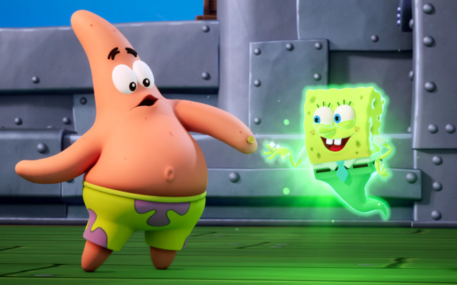 Patrick & SpongeBob in 'SpongeBob Squarepants: Titans of the Tide' game
