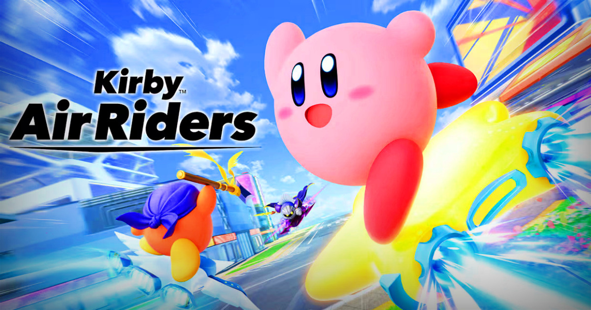 Kirby Air Riders game review banner