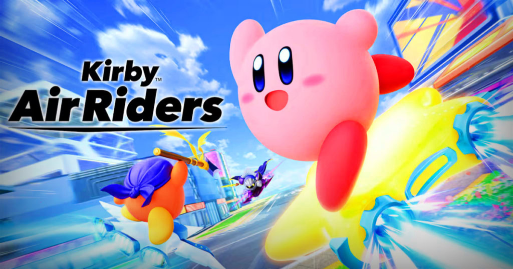 Kirby Air Riders game review banner