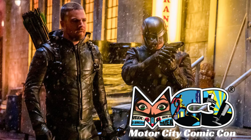 Arrow's Stephen Amell and David Ramsey at Motor City Comic Con 2025