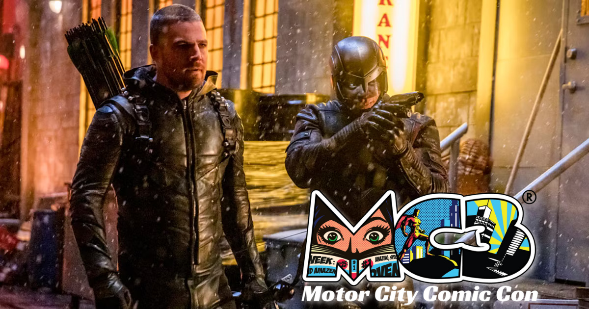 Arrow's Stephen Amell and David Ramsey at Motor City Comic Con 2025