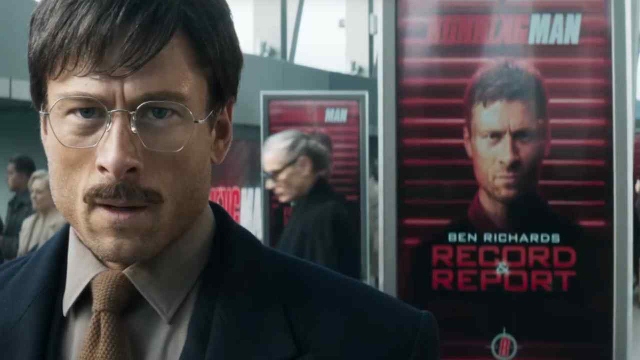 Glen Powell as Ben Richards in The Running Man.