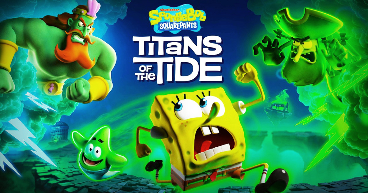 SpongeBob squarepants titans of the tide game banner