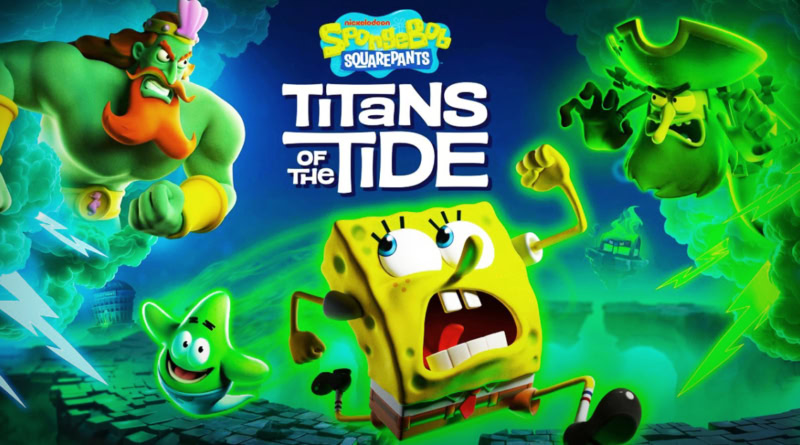 SpongeBob squarepants titans of the tide game banner