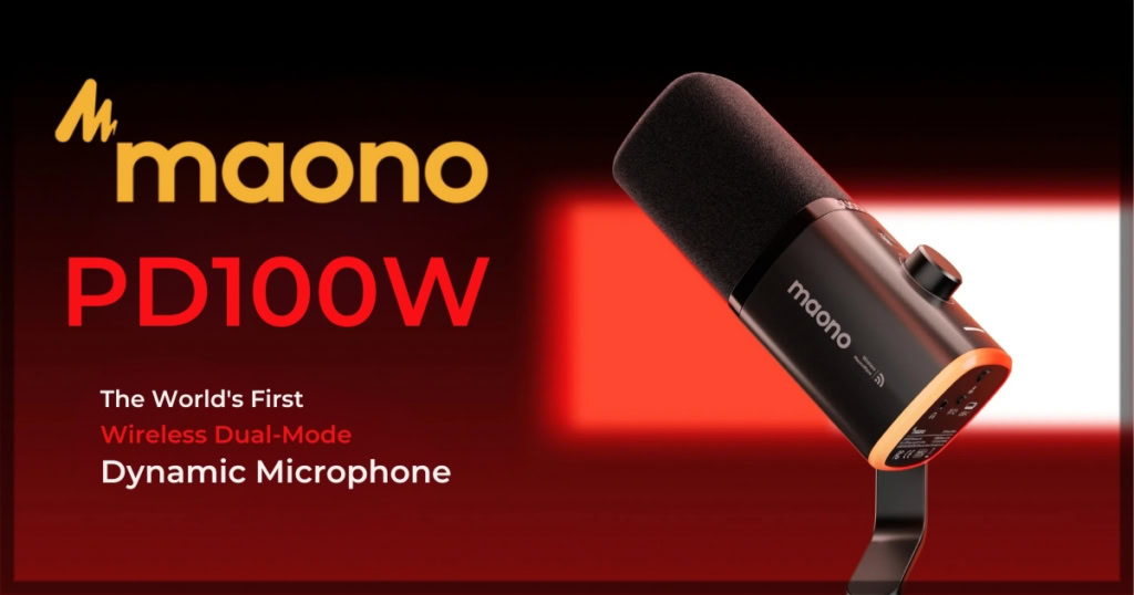 Maono PD100W microphone Review Banner