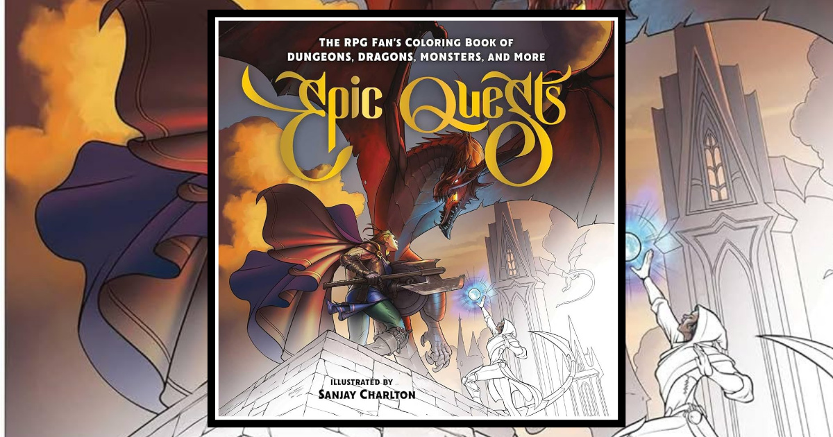 Roll For Initiative With ‘Epic Quests': An Adult RPG Coloring Book