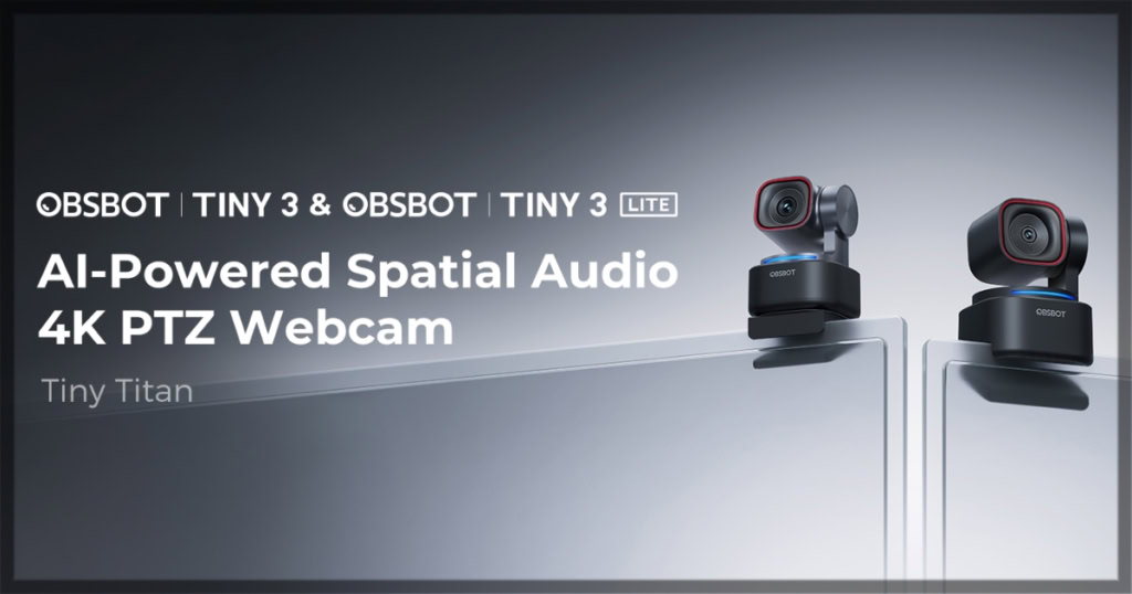 Obsbot Tiny 3 and Tiny 3 lite rcamera eview banner