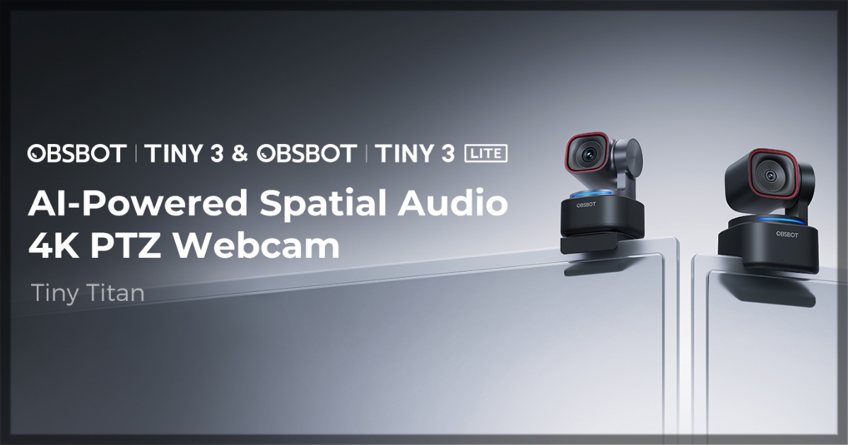 Obsbot Tiny 3 and Tiny 3 lite rcamera eview banner