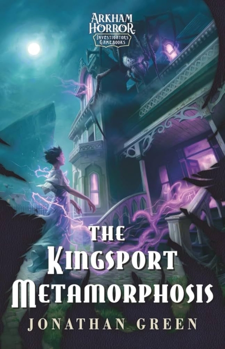 Cover art for "The Kingsport Metamorphosis" by Jonathan Green, Arkham Horror.