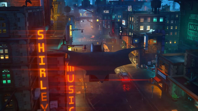 Gliding in 'LEGO Batman: Legacy of the Dark Knight'